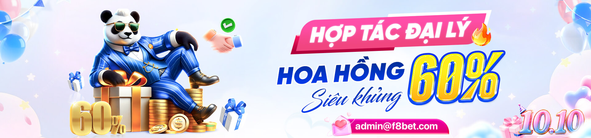banner f8bet thông báo nâng mức hoa hồng đại lý