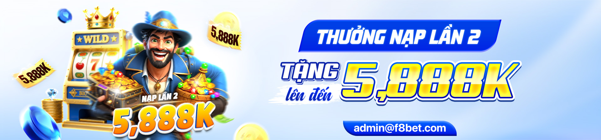 ưu đãi nạp tiền lần 2 tại f8bet casino